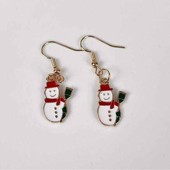 3 Pairs of Christmas Hook Earrings, Wreath, Santa Claus, New! - Picture 4 of 6